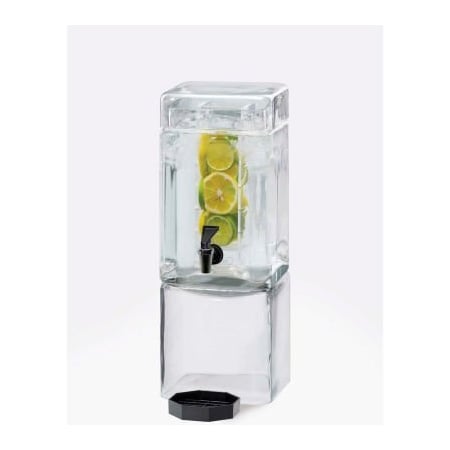 Cal-Mil Cal-Mil 1112-1INF Square Glass Infusion Dispenser 1-1/2 Gallon 7-1/8"W x 9-1/8"D x 18-1/2"H 1112-1INF